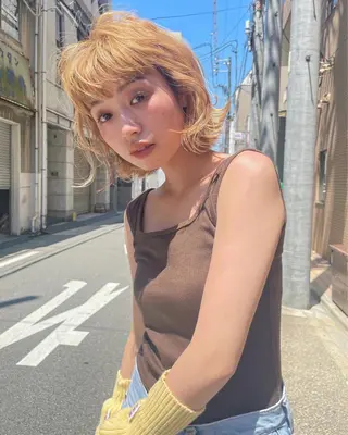 ミディアム カラー 高橋 みく/ minimのヘアスタイル