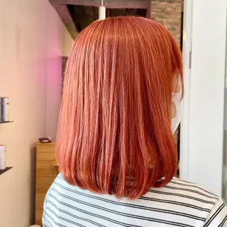 ミディアム SALOWIN心斎橋Suite店所属・洗っても取れない 髪質改善|OJIROのヘアスタイル