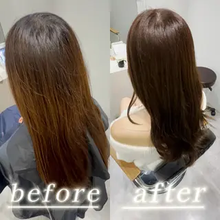 ロング カラー soyon 心斎橋店のヘアスタイル