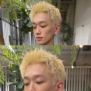 カラー メンズ あずまりんの/メンズ /ブリーチのヘアスタイル