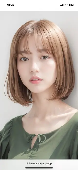 ミディアム 稲毛田 颯人のヘアスタイル