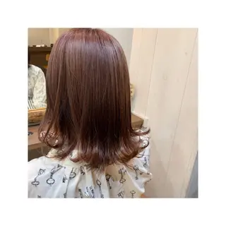 セミロング カラー まちだ ひとみのヘアスタイル