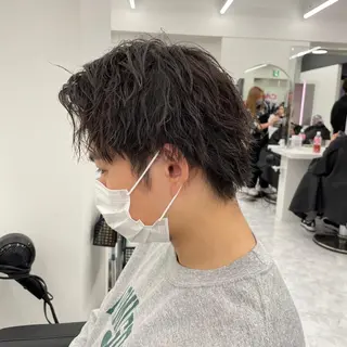 ショート カラー パーマ ヘアアレンジ メンズ 🔷横浜/メンズ TAKUMI🔷のヘアスタイル