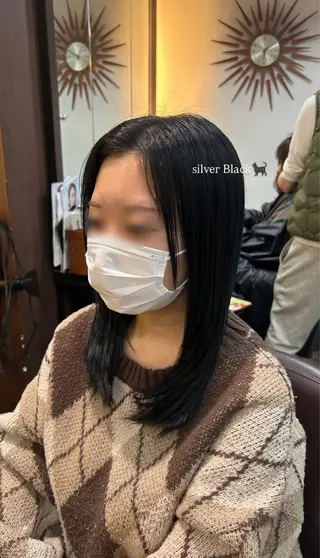ミディアム カラー 坂本奈都美 🎀のヘアスタイル