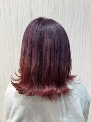 ミディアム 松尾 怜奈のヘアスタイル