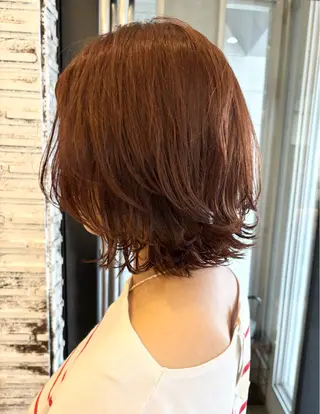 ミディアム カラー IKU ミニボブ名古屋のヘアスタイル
