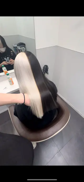 ロング カラー ダブルカラー特化💍 tiam💍韓国ヘアのヘアスタイル
