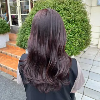 セミロング 中村 未夢のヘアスタイル