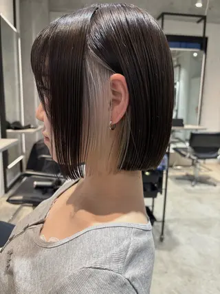 ショート カラー Juna✂️ レイヤー / ボブのヘアスタイル