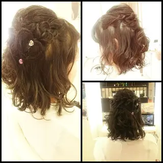 ショート ヘアアレンジ Hair VERDEのヘアスタイル