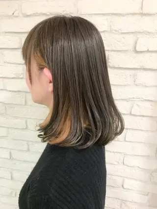 ミディアム カラー 横浜🍒ルーツカラー エクステ／RIEのヘアスタイル