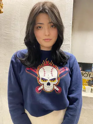 ミディアム カラー お任せヘア☘️☘️ 及川渚のヘアスタイル