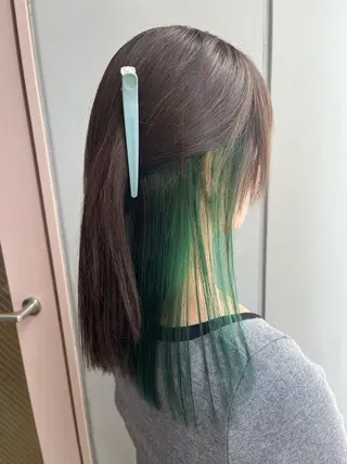 ロング カラー 似合わせ/ブリーチ/ 髪質改善/ミクෆ‪のヘアスタイル