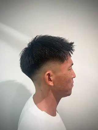 ショート メンズ・レディース シェービングAnのヘアスタイル