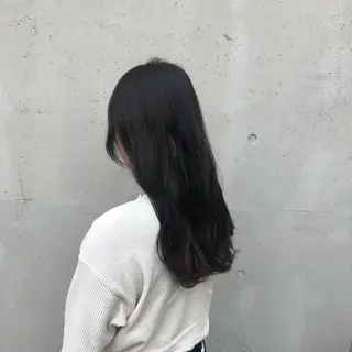 ロング カラー 酸性縮毛矯正🧴韓国 レイヤー/髪質改善のヘアスタイル