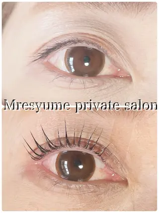 マツエク・マツパ Mresyume MAYUのマツエク・マツパデザイン