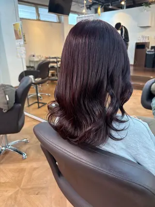 ミディアム 🍒Ayana🍒 艶カラー🍒のヘアスタイル