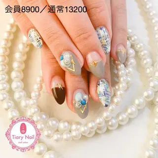 ネイル 💗🪽Tiary Nail🪽💗のネイルデザイン
