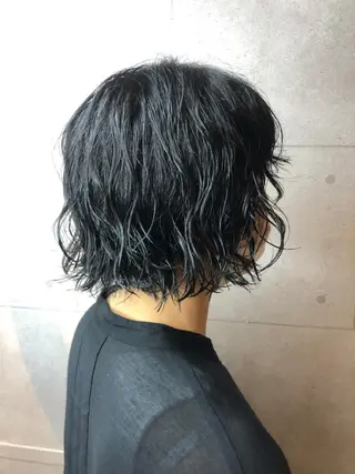 ショート パーマ さかい なつみのヘアスタイル