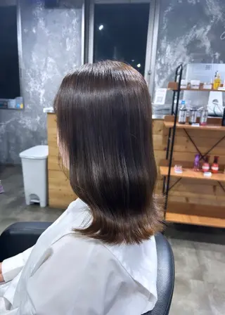 セミロング IS所属・横浜美容室/透明感 カラー/レイヤーのヘアスタイル