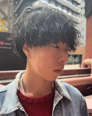 パーマ メンズ 年間2000名担当◎ パーマ職人/仲原佑樹のヘアスタイル