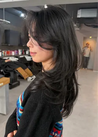 ロング Ruika/海外ヘア /レイヤーカットのヘアスタイル