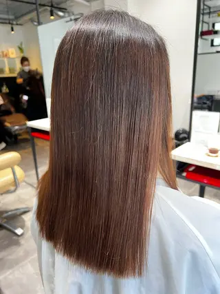 セミロング 福田 秀好のヘアスタイル