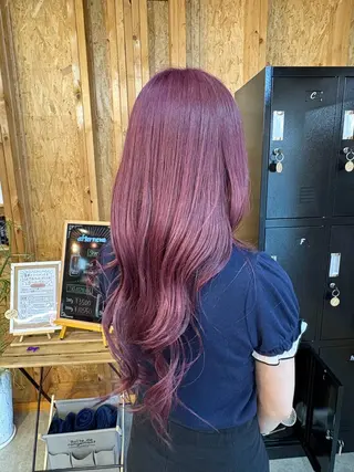 カラー まろみ暖色×ボブ ×chia🕯のヘアスタイル