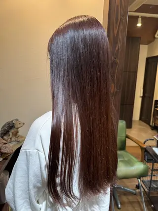 ロング カラー なぎさ/ﾏﾂﾊﾟ ｽﾄﾚｰﾄ/ｶﾗｰのヘアスタイル