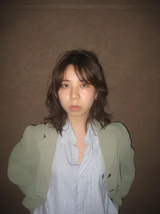 ミディアム パーマ 似合わせカット /パーマ岡本淳平のヘアスタイル