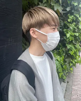 ショート カラー メンズ やまもと さえのヘアスタイル