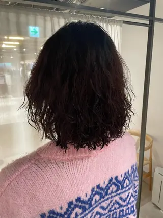 ミディアム カラー パーマ 吉田一輝 外国人パーマのヘアスタイル