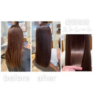 セミロング カラー KIZU 髪質改善 怪談を語る美容師のヘアスタイル