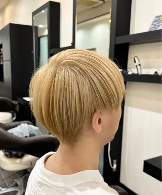 ショート カラー メンズ プログレス小平小川所属・フェザー/波巻き 雫石大夢のヘアスタイル