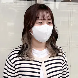 ミディアム カラー あ あのヘアスタイル