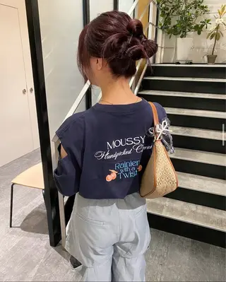 ロング カラー ヘアアレンジ 宮村マオ　/ Hair set🪽のヘアスタイル