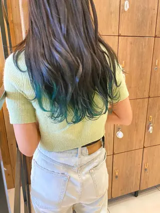 ロング カラー riho/ブリーチ/ デザインカラー/辻堂のヘアスタイル