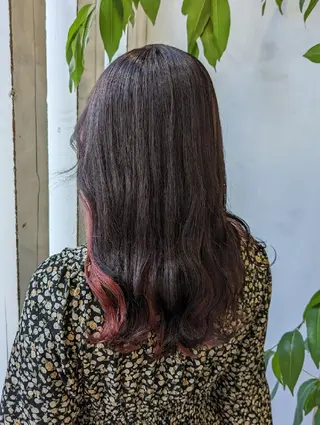 ロング カラー 髪質改善＆白髪ぼかし カラー♡店長みやけ♡のヘアスタイル