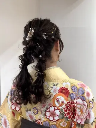 ヘアアレンジ feery color 大阪梅田店所属・Rio カラーモデル募集中のヘアスタイル