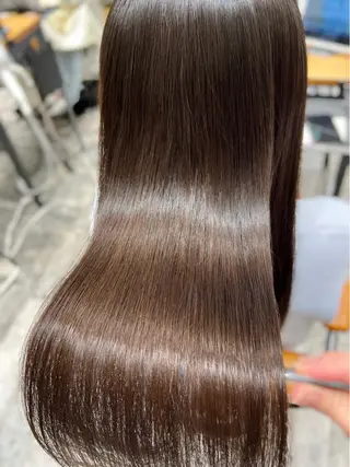 セミロング カラー パーマ 美髪ヘッドスパ🫧 西山紗奈江💆‍♀️のヘアスタイル