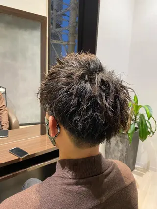 パーマ メンズ runa ショート/ボブのヘアスタイル