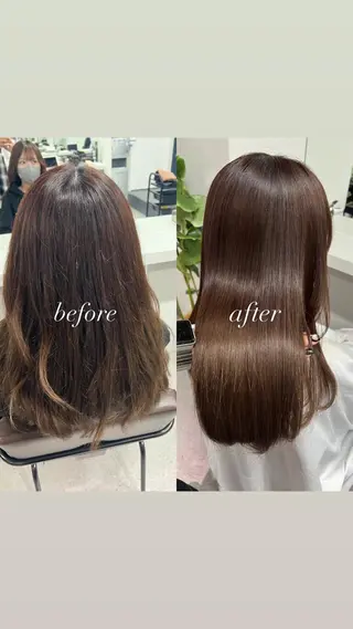 セミロング カラー sio.nail&eyebrow salon shimokitazawa2号店所属・nailist mana𖤐´-のネイルデザイン