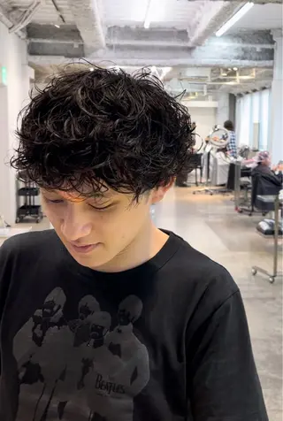 パーマ メンズ ANY/メンズ特化/ シバヤ　ユウキのヘアスタイル