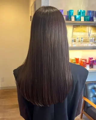 セミロング セジールヘアメゾン所属・韓国レイヤー/透明感 カラー🐈曾根高のヘアスタイル