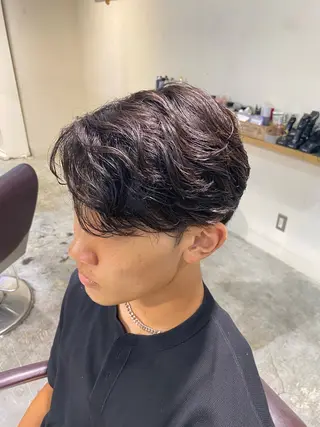 パーマ メンズ パーマ特化/フェザー パーマシャドウ/真生のヘアスタイル