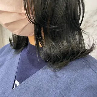 セミロング カラー SANDRO所属・SANDRO eno☺︎のヘアスタイル