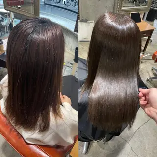 ロング 🌈髪質改善💕 縮毛矯正✨青木まで✨のヘアスタイル