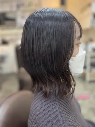 ミディアム カラー ボブパーマ大人気 🍀店長ヨシダのヘアスタイル