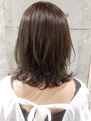 パーマ ミディアム TELA HAIR 土気あすみが丘店所属・✂ AYAのヘアスタイル