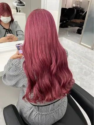 ロング カラー mina/暖色カラー 🥀韓国風カット🥀のヘアスタイル